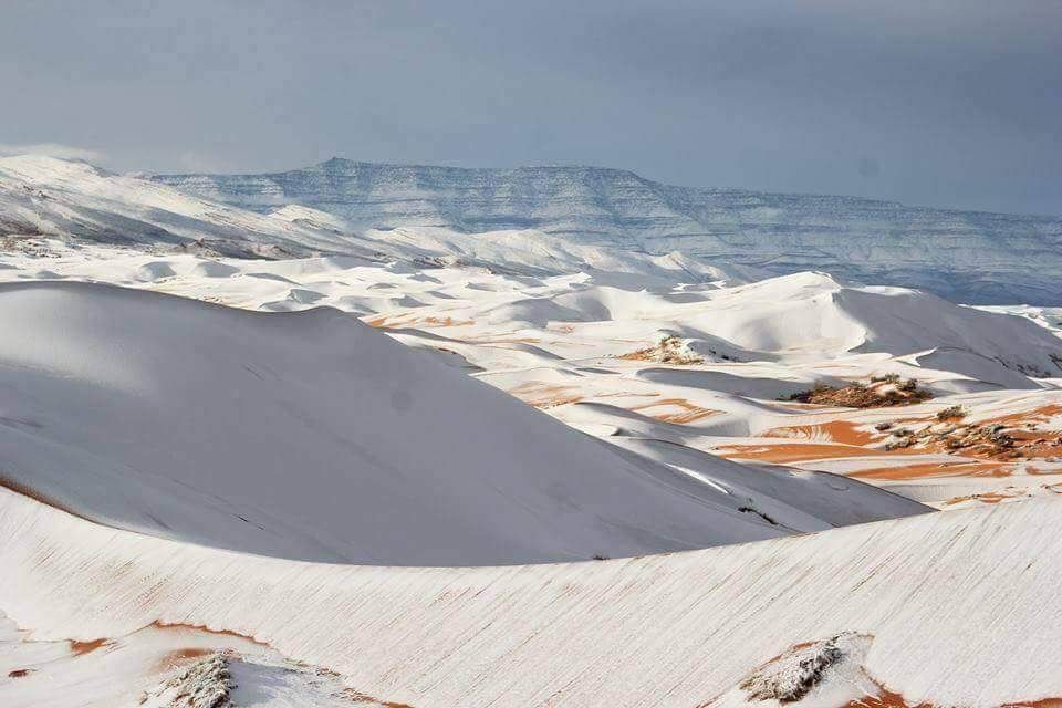 Desert snow pictures: Sahara desert ,Ain-Sefra,Algeria Desert snow pictures: Sahara desert ,Ain-Sefra,Algeria